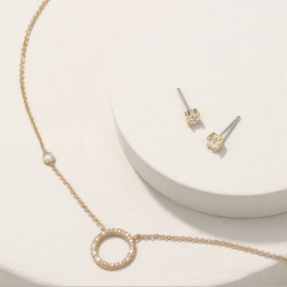 KEEP Collective Jewelry - Keep Collective | Set | Keepsake Circle Necklace + Stud Set